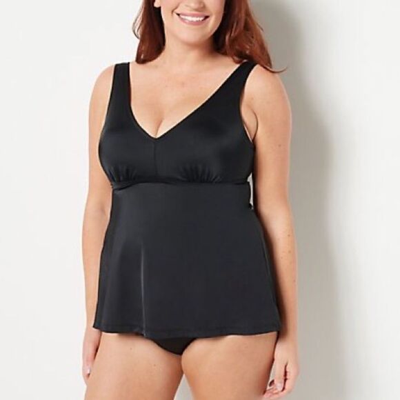 Kim Gravel x Swimsuits For All Flowy Tankini and Brief Set - Picture 1 of 6